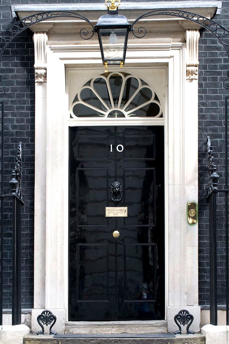 Front door of 10 Downing Street