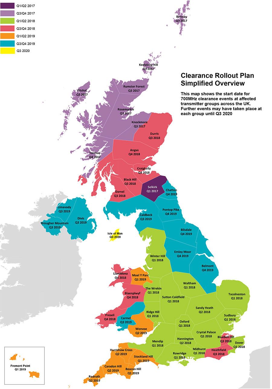 Freeview Signal Strength Map 700 Mhz Clearance Programme: The Journey