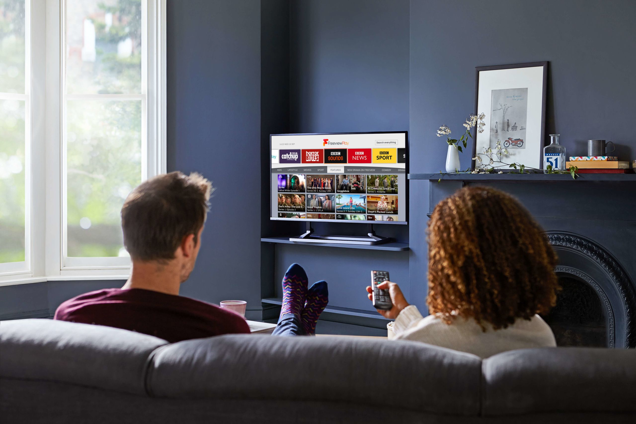 Couple watching BBC Sounds