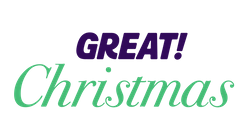 Great! Christmas logo
