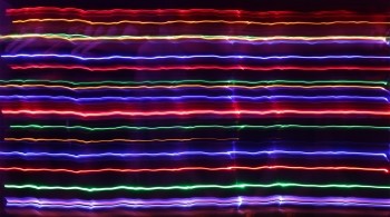 Multi-coloured neon lines