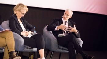 Image of Mike Darcey speaking at Outside the box 2019
