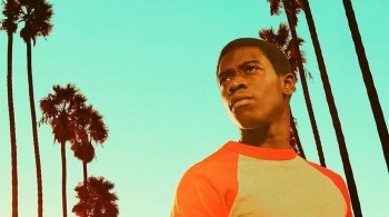 Young male against the LA skyline