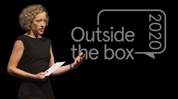 Cathy Newman presenting Outside the box 2020