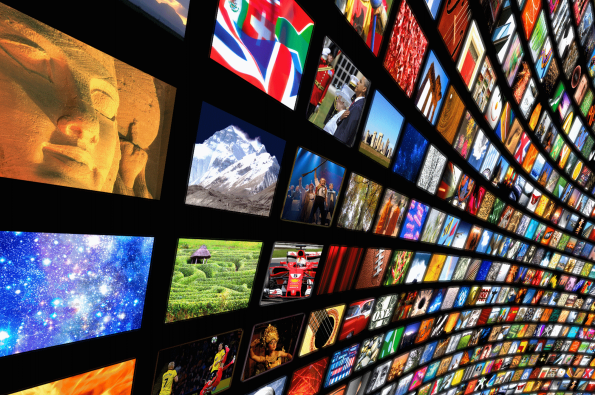 Image showing hundreds of screens displaying different content