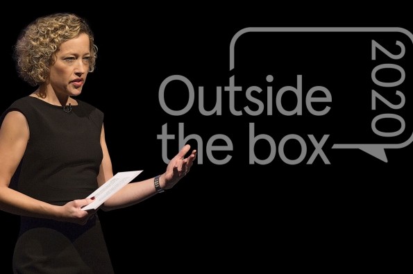 Cathy Newman presenting Outside the box 2020