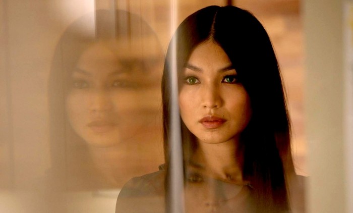 Headshot of a 'Snyth' woman staring into space