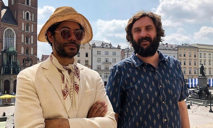 Richard Ayoade and Joe Wilkinson in Krakow