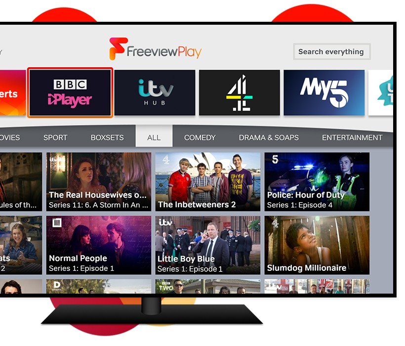 Freeview Play homepage