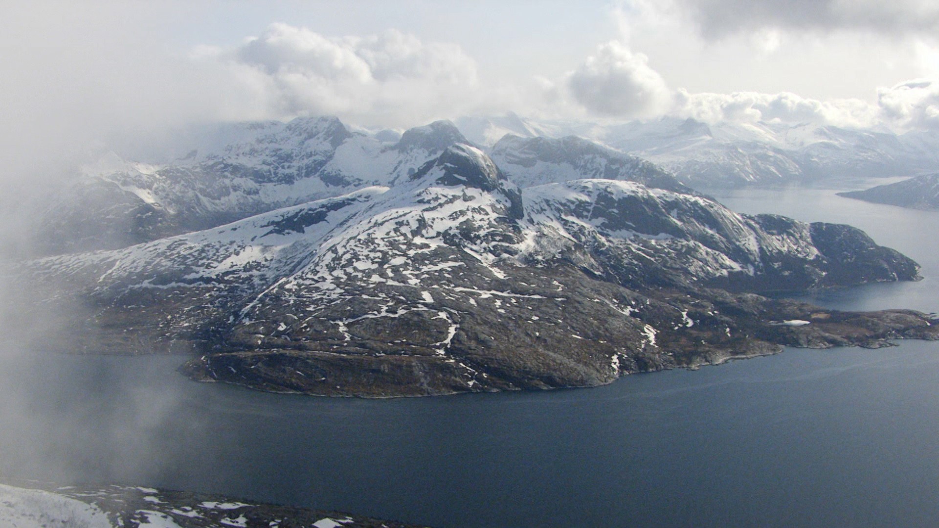 Aerial photo of a mountain in Germany