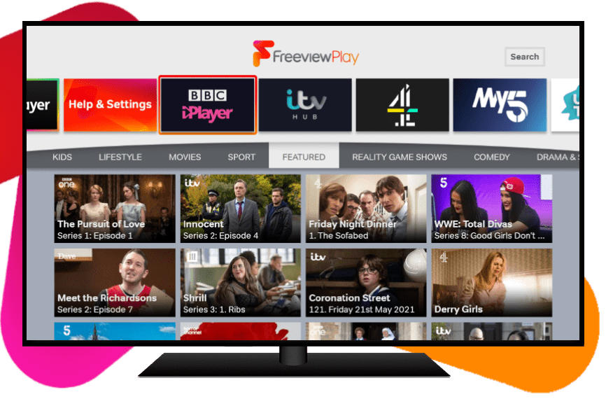 Freeview Play UI