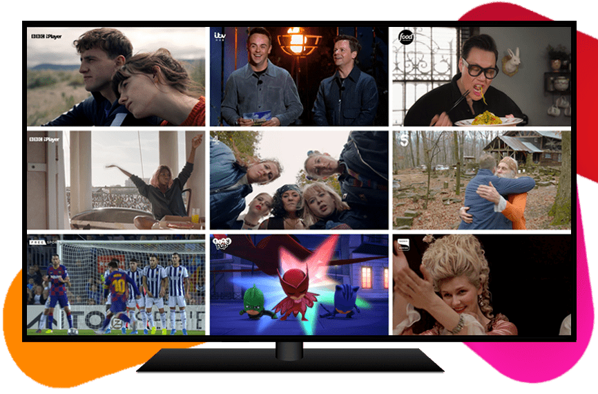 A year in Freeview - collage of TV shows