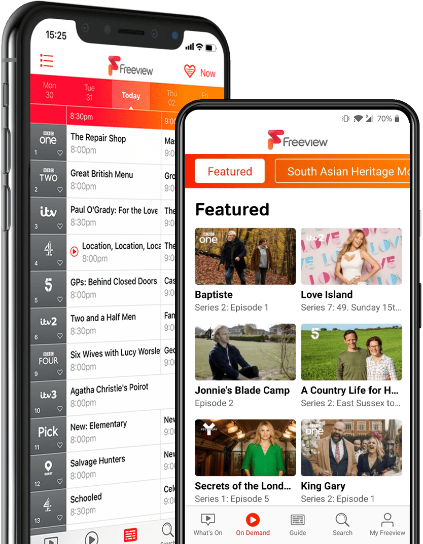 Freeview mobile app