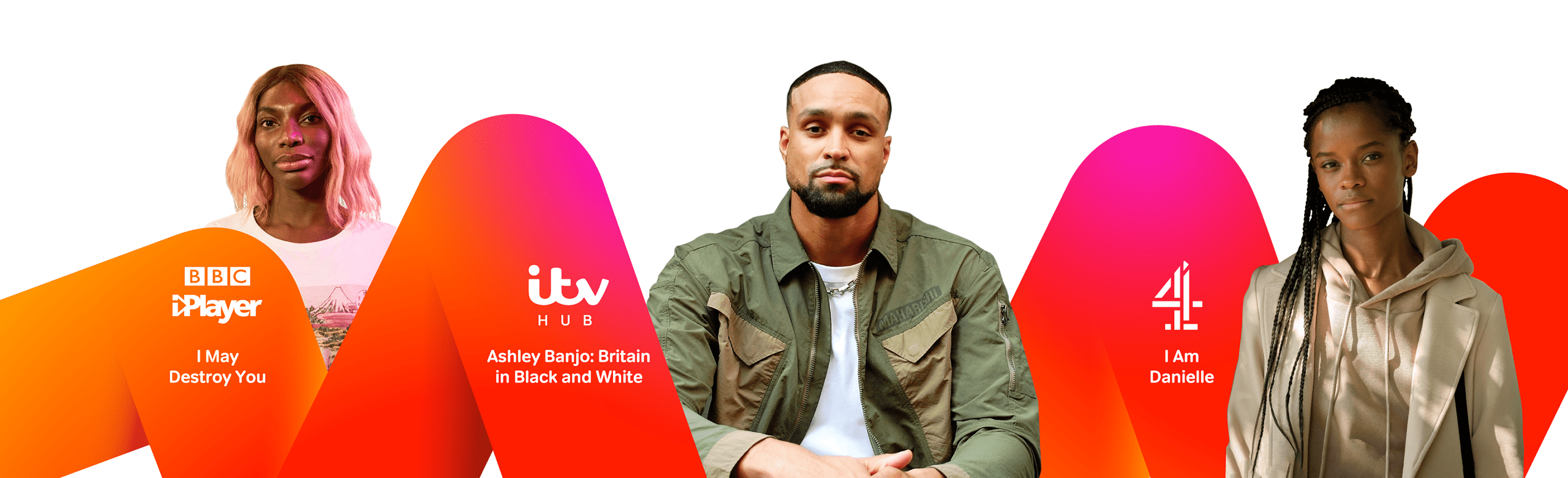 Michaela Coel, Ashley Banjo and Letitia Wright