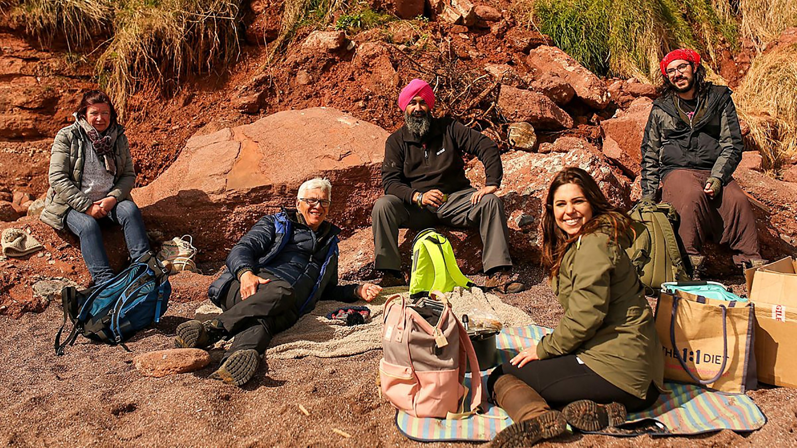The cast of Take a HIke