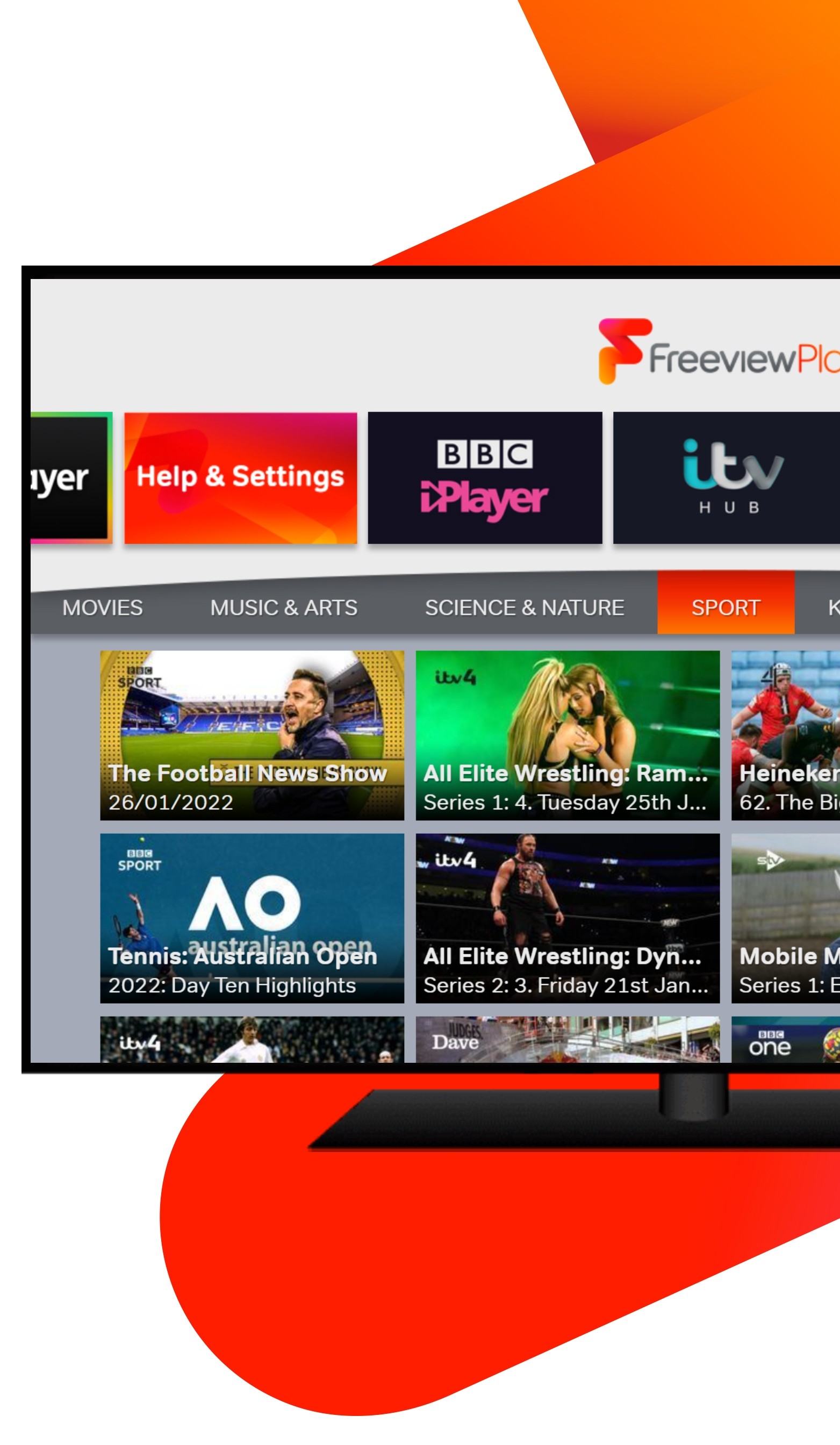 Freeview Play Sports