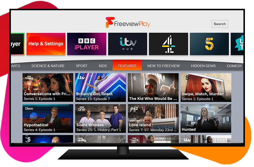 Freeview Play TV Left