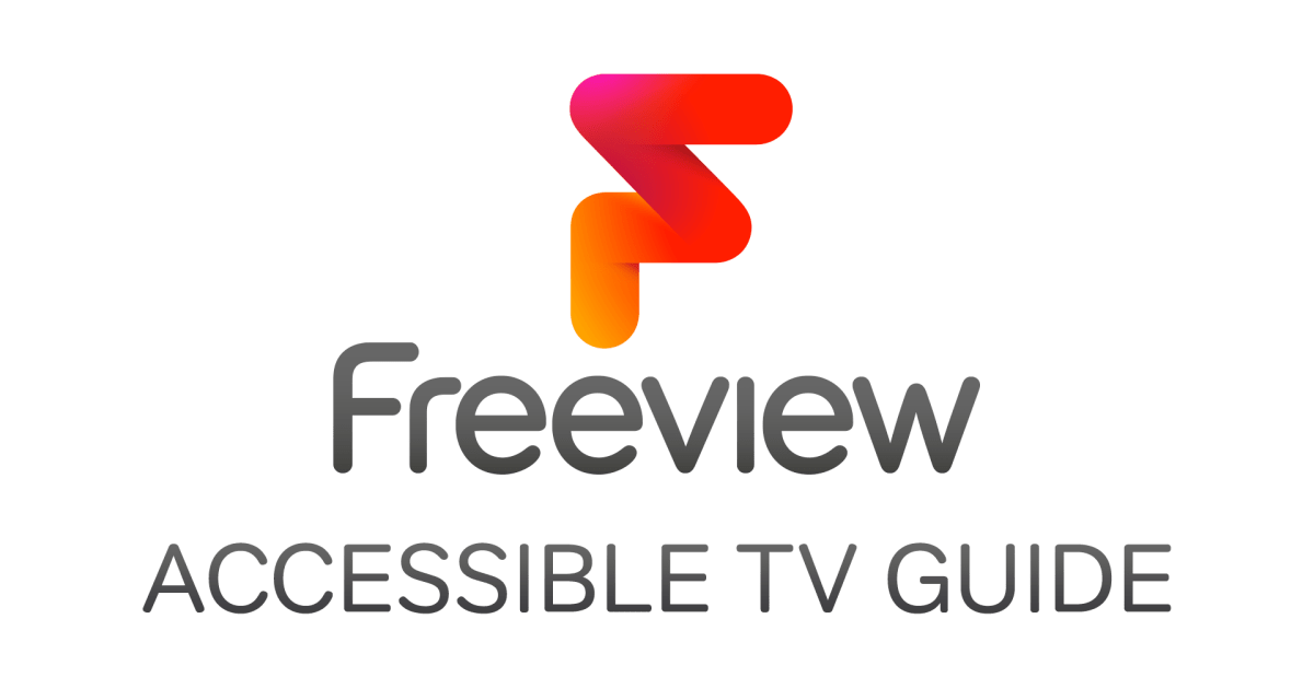 Accessible TV Guide Freeview