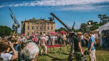Image of Antiques Roadshow being filmed